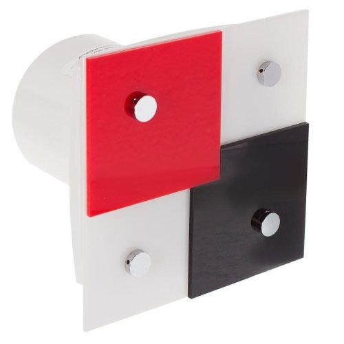 Вентилятор декоративный осевой Vents 100 Домино 2 D100 белый картинка